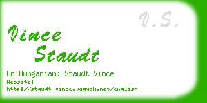 vince staudt business card